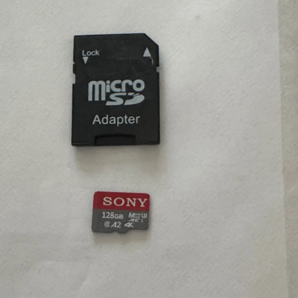 Sony MicroSD Card and Adapter - Red and Black
